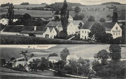 Niederdorf Ansicht Gasthof Wingendorf b. Liebstadt i. Sa. Postkarte AK