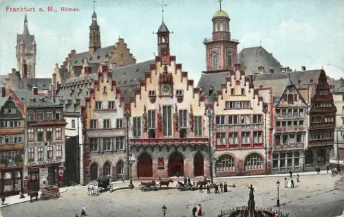 Frankfurt a. M. Römer Postkarte AK 1912