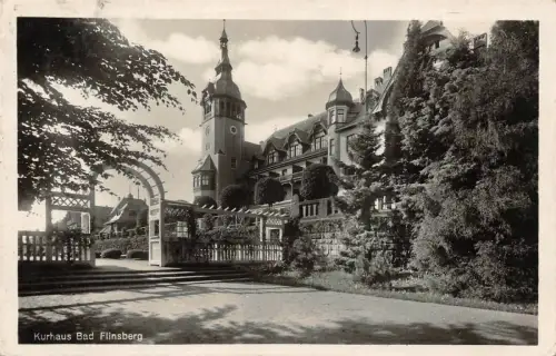 Kurhaus Bad Flinsberg Isergebirge Postkarte AK 1929