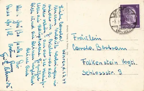 Blick auf den Hövt in Ostseebad Göhren Mecklenburg-Vorpommern Postkarte AK 1944