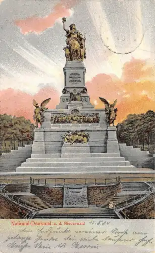 National-Denkmal a.d. Niederwald AK 1904