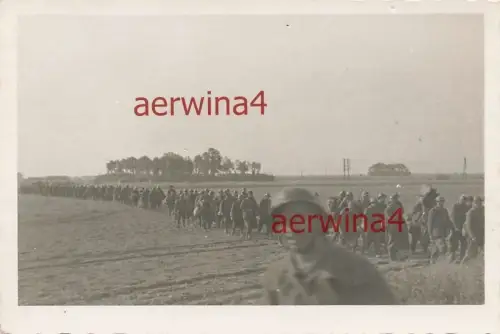 Franz. Soldaten gehen in Gefangenschaft bei Beaumont Belgien