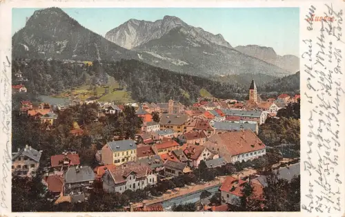 Blick auf Aussee Panorama Postkarte AK