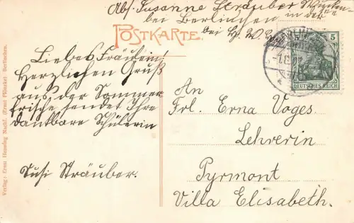 Berlinchen Ansicht Kirche Postkarte AK 1907