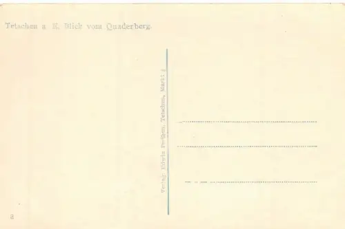 Tetschen a. E. Blick vom Quaderberg Postkarte AK