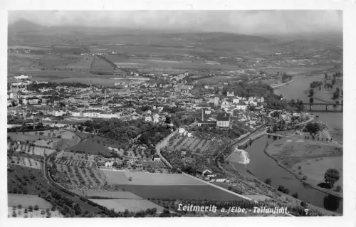 Leitmeritz a./Elbe Teilansicht Feldpostkarte 1940