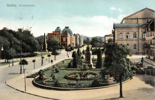Gotha Arnoldiplatz Postkarte AK 1912