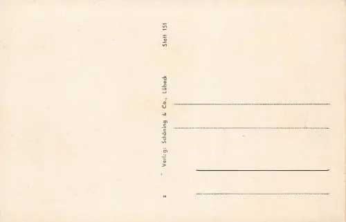 Blick von der Hakenterrasse auf Stettin Pommern Postkarte AK