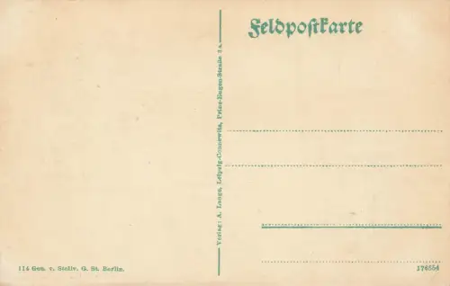 Straßenansicht in Pont Faverger Frankreich Postkarte AK