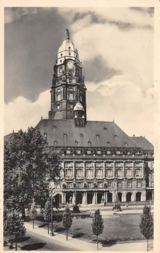 Neues Rathaus in Dresden Sachsen Postkarte AK 1940