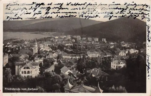 Friedrichroda vom Kurhaus Ansicht Postkarte AK 1931