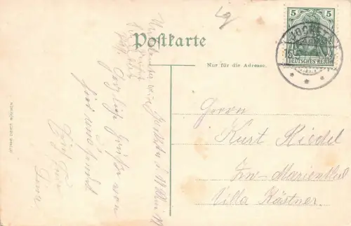 Villenkolonie Jocketa Vogtländische Schweiz Sachsen Postkarte AK 1911