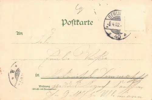 Alexanderplatz in Berlin Postkarte AK 1902