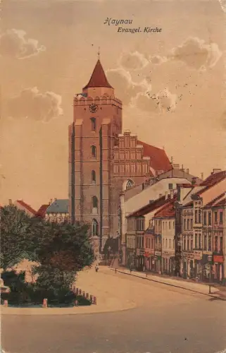 AK Haynau Chojnów Schlesien Kirche Postkarte 1913