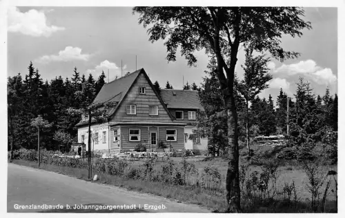 Grenzlandbaude bei Johanngeorgenstadt Erzgebirge Sachsen Postkarte