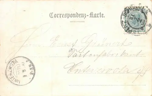 Teplitz Blick von der Stephanshöhe Synagoge AK 1900