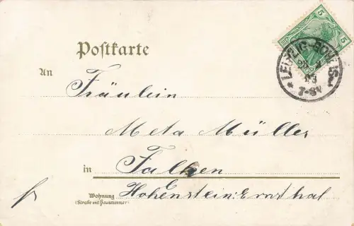 Deutsche Compagnie-Postkarte Inf. Reg. 107 Prinz Johann Georg Postkarte AK 1903
