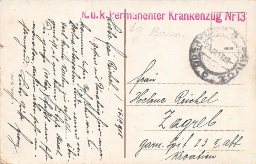 M. Ostrau (Ostrava) Ringplatz AK 1918