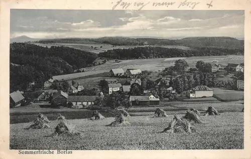 Sommerfrische Borlas Post Tharandt-Land b. Rabenau Postkarte AK 1941