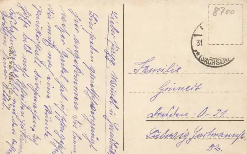 Kasernenwache in Löbau Sachsen Postkarte AK