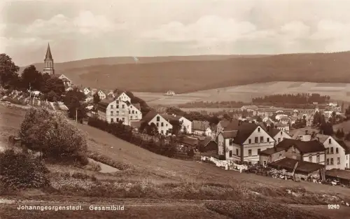 Stadtansicht Johanngeorgenstadt Erzgebirge Sachsen Postkarte AK