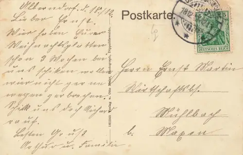 50 Jährige Bestandsfeier des Militärvereins Dippoldiswalde Sachsen AK 1912