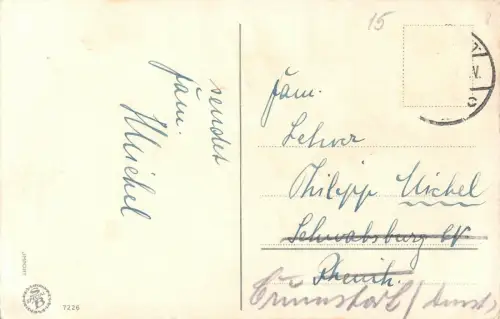 AK Neujahr Kinder Schneemann Postkarte