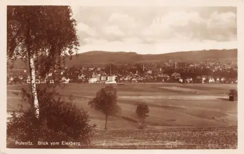 Pulsnitz Blick vom Eierberg Postkarte AK 1930