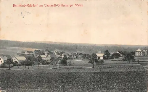 Herrndorf-Hetzdorf am Tharandt-Grillenburger Walde Sachsen Postkarte AK 1912
