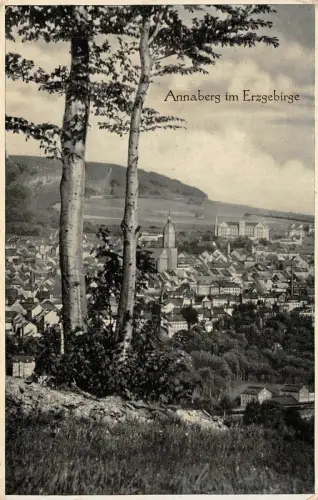 Annaberg im Erzgebirge Postkarte AK 1943