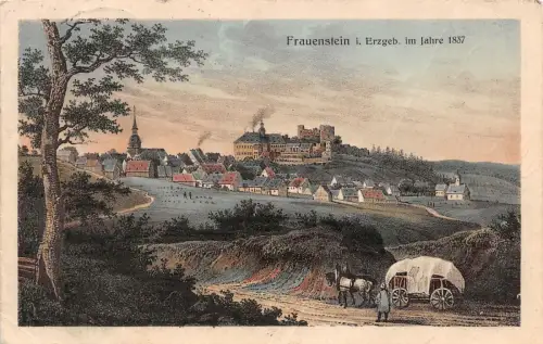 Frauenstein i. Erzgeb. im Jahre 1837 Postkarte