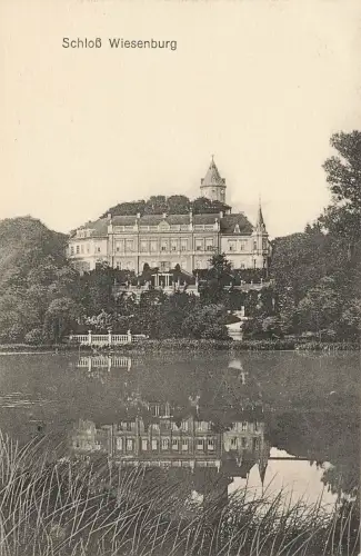 Ansicht Schloss Wiesenburg Mark Brandenburg Postkarte AK