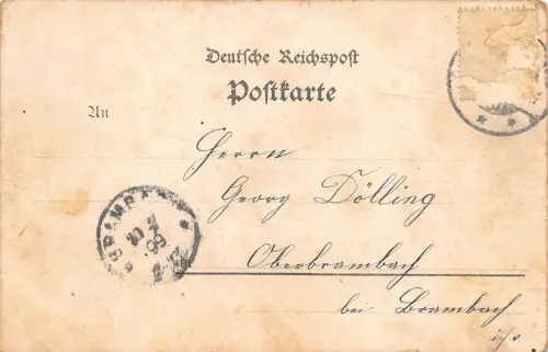 Netzschkau Vogtland Göltzschthalbrücke Litho Postkarte 1899