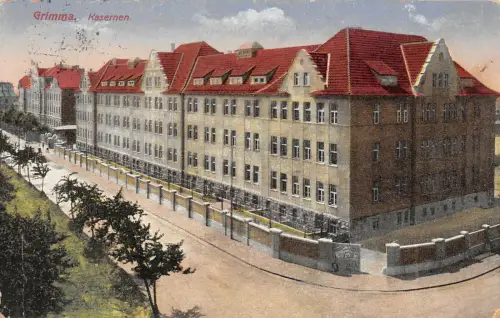 Grimma Kasernen Feldpostkarte 1916
