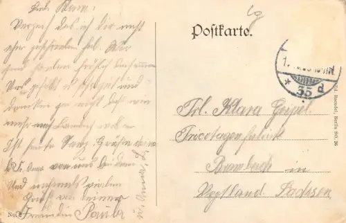 Berlin Hochbahn Bülowstrasse Straßenbahn Postkarte AK