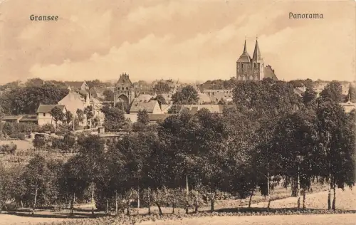 Panorama Blick auf Gransee Brandenburg Postkarte AK 1917