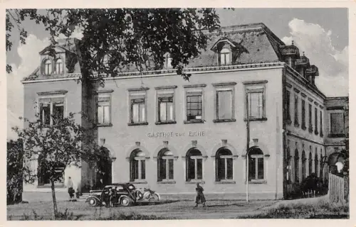 Gasthof Zur Eiche in Ohorn Sachsen Postkarte AK