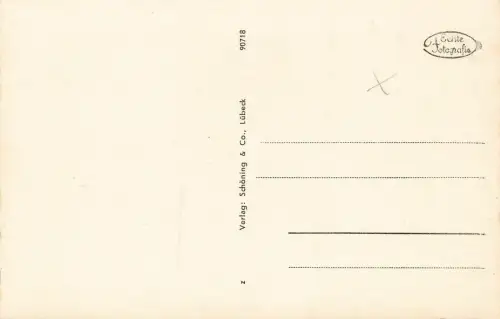 Blick von der Hakenterrasse Hafen in Stettin Pommern Postkarte AK