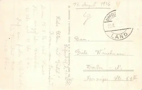 Genesungsheim "Nächsetnliebe" Seifersdorf bei Dippoldiswalde Frauenabt. AK 1936