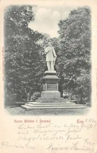 Kaiser Wilhelm I. Denkmal Bad Ems Postkarte 1907