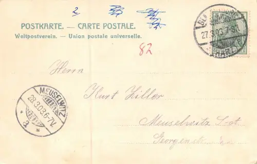 Blankenburg a. H. Der Regenstein Postkarte AK 1903