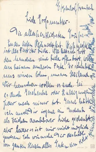 AK Weihnachten Weihnachtsmann mit Windmühle