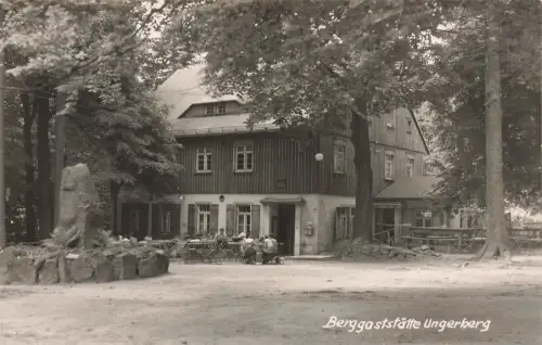 Berggaststätte Ungerberg bei Neustadt Sachsen Postkarte AK