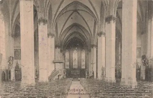Sirit-Hiloniuskerk Kirche in Iseghem Westflandern Belgien Postkarte AK