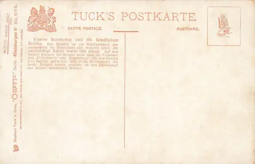 Kloster Bornhofen mit Feindlichen Brüder Rheinland-Pfalz Tuck Oilette AK
