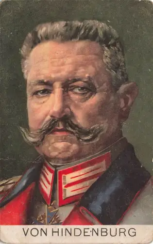 Portrait Generalfeldmarschall von Hindenburg Postkarte AK 1916
