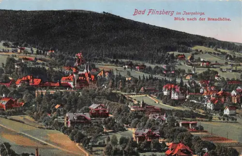 Bad Flinsberg im Isergebirge Blick nach der Brandhöhe Postkarte AK