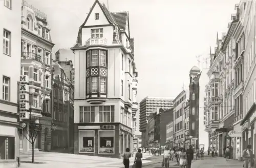 Klement-Gottwald-Straße Halle Saale Sachsen-Anhalt Postkarte AK 1983