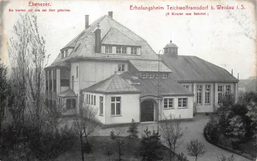 Erholungsheim in Teichwolframsdorf bei Werdau Sachsen Postkarte AK