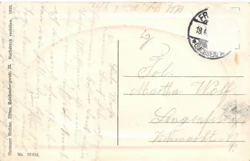 Halsbrücke bei Freiberg Totalansicht Postkarte